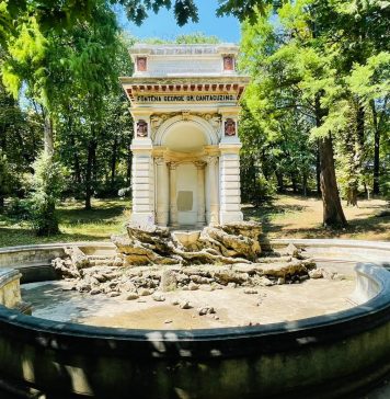 Nicuşor Dan anunţă reparaţii capitale la Fântâna George Grigorie Cantacuzino din Parcul Carol – FOTO