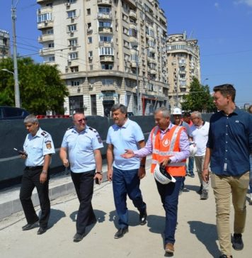 Prefectul Capitalei, Toni Greblă, a verificat stadiul lucrărilor de consolidare şi reabilitare a Pasajului Unirii – FOTO