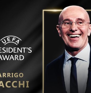 Arrigo Sacchi, fostul mare antrenor al lui AC Milan, a primit Premiul Preşedintelui UEFA