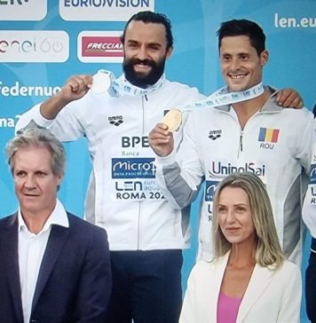 Constantin Popovici şi Cătălin Preda au obţinut aur şi argint în proba de sărituri de la mare înălţime la Europenele de Natație