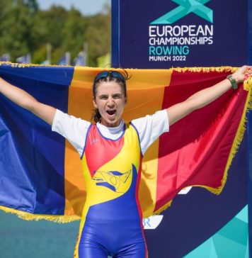 Ionela Cozmiuc, medaliată cu aur la simplu vâsle, categorie uşoară, la Europenele de Canotaj
