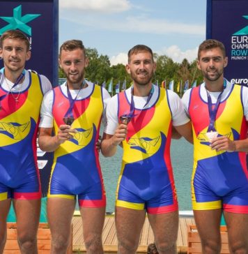 Medalie de bronz pentru România în proba de patru rame masculin la Europenele de Canotaj