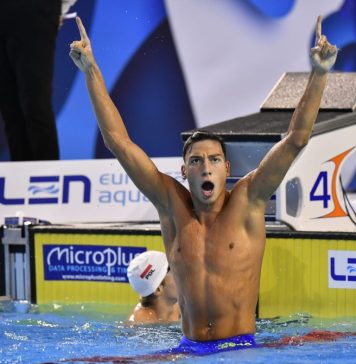 Vlad Stancu şi ştafeta masculină de 4×100 de metri liber, în finalele Mondialelor de Natație pentru juniori