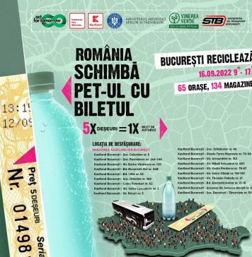 STB se alătură campaniei „Schimbă PET-ul cu Biletul”. Bucureștenii vor beneficia de bilete gratuite