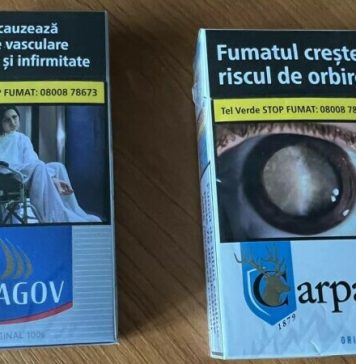 Au reapărut pe piață celebrele țigări Carpați și Snagov
