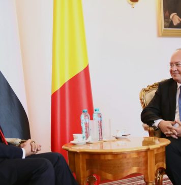 Bogdan Aurescu l-a primit pe ambasadorul agreat al Emiratelor Arabe Unite la București, Sultan Mohamed Majed Al Ali