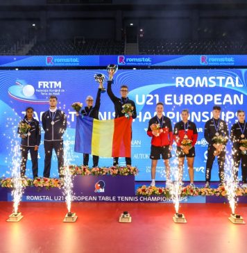 Aur şi bronz pentru România, în proba de dublu mixt, la Europenele de Tenis de Masă U21