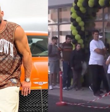 Coadă la shaorma gratis oferită de Dorian Popa. Ce conţine shaorma Hâtz – VIDEO