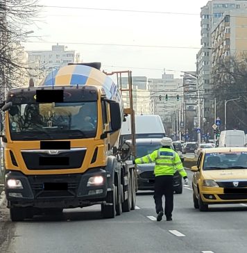Amenzi de aproximativ 35.000 de lei pentru nerespectarea restricţiilor de circulaţie a autovehiculelor de mare tonaj în Bucureşti