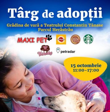 Târg de adopții de câini și pisici în Parcul Herăstrău din București, organizat sâmbătă