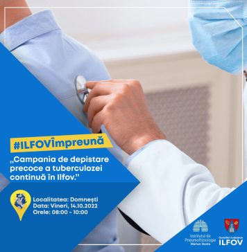 Se reia campania de depistare precoce a tuberculozei în Ilfov