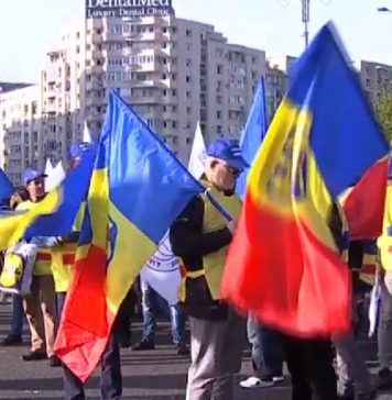 Protest de amploare în fața Guvernului. Mineri, militari și polițiști cer majorarea salariilor – VIDEO