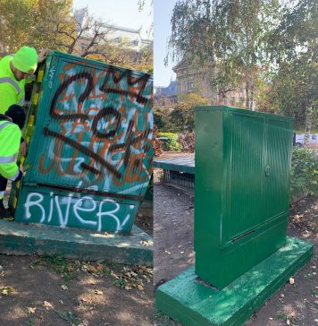 Viceprimarul Horia Tomescu anunță că a început îndepărtarea urmelor de graffiti din Capitală – FOTO