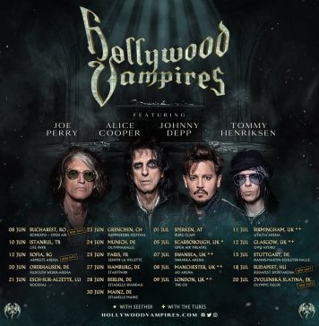 Johnny Depp, în concert la București cu trupa Hollywood Vampires