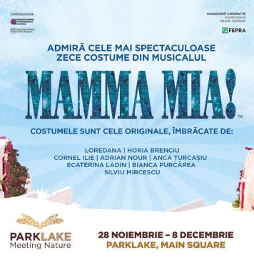 Costumele din musicalul ”Mamma Mia!”, expuse într-un mall din Capitală