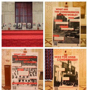 Camera Deputaților găzduiește, în foaierul din fața sălii de plen, o expoziție de imagini și evocări destinate Holodomorului