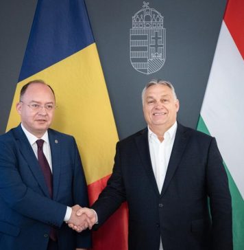 Romania’s Foreign Minister Bogdan Aurescu meets Prime Minister of Hungary Viktor Orban, in Budapest