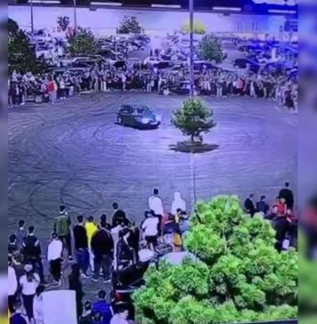 Drifturile ilegale în parcarea mall-ului, un fenomen greu de frânat de autorităţi