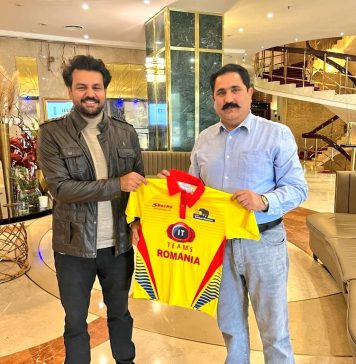 Federal Minister Sajid Hussain Turi meets Abdul Shakoor, Chief Executive Officer at Cricket Romania