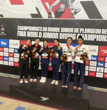 România, medaliată cu argint la platformă sincron feminin, la Mondialele de sărituri în apă pentru juniori