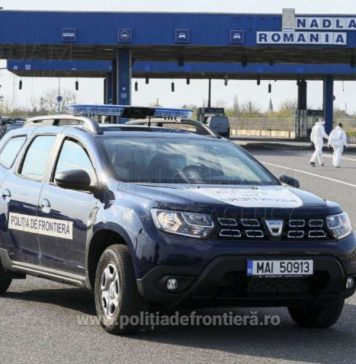 Coloane de camioane, înainte de frontiera cu Ungaria. La Nădlac II coada se întinde pe aproximativ 3 kilometri