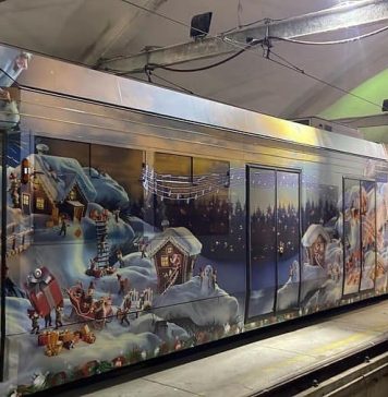 Tramvaiul Colindelor circulă începând de luni pe linia 1 – FOTO