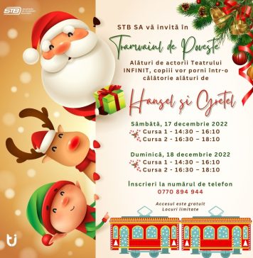 În acest weekend, „Tramvaiul de Poveste” devine scena basmelor pentru copii