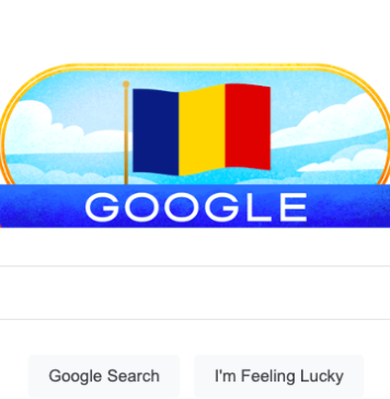 Google sărbătorește Ziua Națională a României printr-un Doodle cu steagul țării noastre