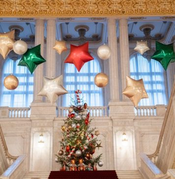 FOTO Târg de Crăciun în Parlament, la intrarea A1 din Senat
