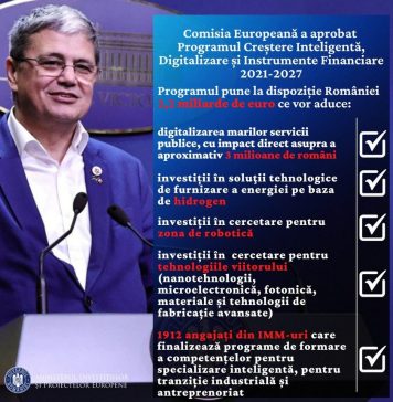 Marcel Boloş: Comisia Europeană a aprobat programul care va aduce oficial transferul în piaţă a rezultatelor cercetării. Începe digitalizarea marilor servicii publice