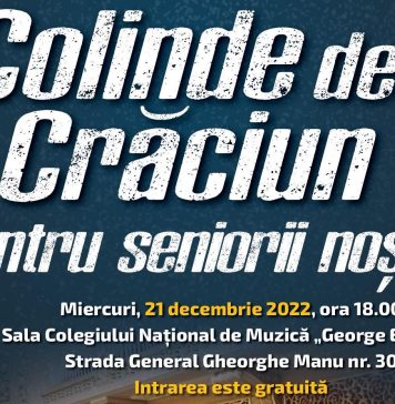 Elevii de la Colegiul Național de Muzică „George Enescu” îi colindă de Crăciun pe seniorii din Sectorul 1