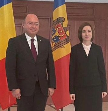 The European path of the Republic of Moldova, discussed by ForMin Aurescu and president Sandu, in Chisinau