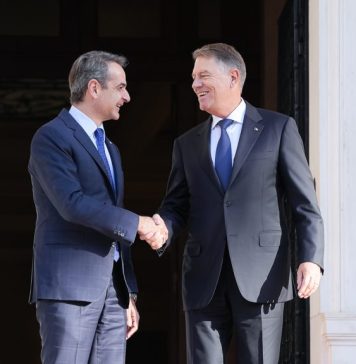 Klaus Iohannis & Kyriakos Mitsotakis in Athens talk about challenges to ensure energy security