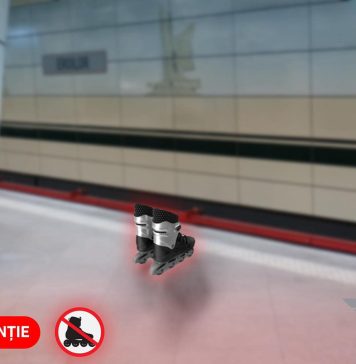 Metrorex reamintește că accesul cu role la metrou este interzis