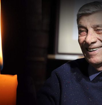 Sicriul cu trupul neînsufleţit al actorului Mitică Popescu, depus joi în foaierul Teatrului Mic