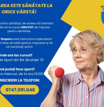 Ilfov: Bătrânii din Pantelimon pot face mișcare în mod organizat, gratuit