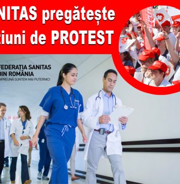 Federația Sanitas anunță proteste și cere mărirea cu 15% a veniturilor tuturor angajaţilor din sănătate şi asistenţă socială