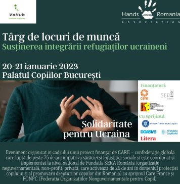 Târg de locuri de muncă pentru refugiații ucraineni la Palatul Copiilor din Bucureşti