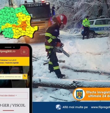 IGSU: Intervenţii în 25 de localităţi din 12 judeţe şi în Bucureşti, pentru înlăturarea efectelor vremii