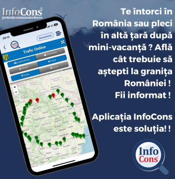 Timpii de aşteptare la punctele trecere a frontierei din România se pot verifica în aplicaţia InfoCons