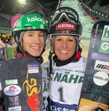 Claudia Riegler, pe podium în Cupa Mondială de Snowboard, la aproape 50 de ani