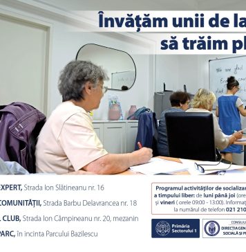 Cursuri de limba engleză pentru seniorii din Sectorul 1