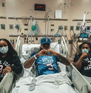 Damar Hamlin a părăsit spitalul din Cincinnati