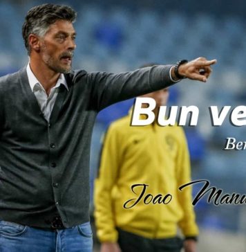 Joao Manuel Pinto este noul antrenor al echipei Dacia Unirea Brăila