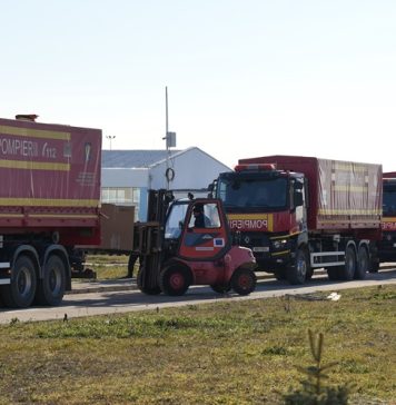 PHOTO | Thirty trucks of aid donated by Americans to reach Ukraine through Suceava humanitarian hub