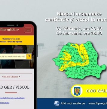 IGSU recomandă şoferilor să evite să plece la drum pe timp de viscol şi ninsoare puternică