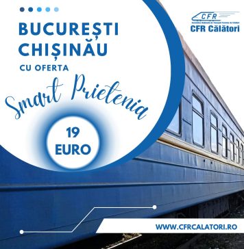 Trenul „PRIETENIA”, pe ruta București-Chișinău și retur, circulă zilnic