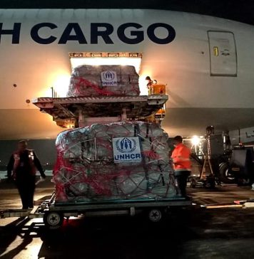 O aeronavă Boeing B777F, încărcată cu ajutoare pentru Turcia, a plecat de pe Aeroportul ”Henri Coandă”