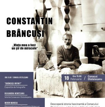 Ilfov: 𝗖𝗼𝗻𝘀𝘁𝗮𝗻𝘁𝗶𝗻 𝗕𝗿𝗮̂𝗻𝗰𝘂𝘀̦𝗶 -„𝗩𝗶𝗮𝘁̦𝗮 𝗺𝗲𝗮 𝗮 𝗳𝗼𝘀𝘁 𝘂𝗻 𝘀̦𝗶𝗿 𝗱𝗲 𝗺𝗶𝗿𝗮𝗰𝗼𝗹𝗲!” – eveniment cultural dedicat împlinirii a 145 de ani de la nașterea lui Constantin Brâncuși