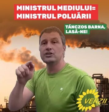 Partidul Verde cere demisia ministrului Tanczos Barna